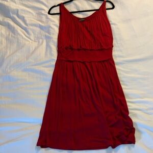 Flirty Red Thin Strap Dress